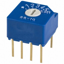 1 pcs : SS-10-16NPE - SWITCH ROTARY DIP SP6T 0.1A 5V