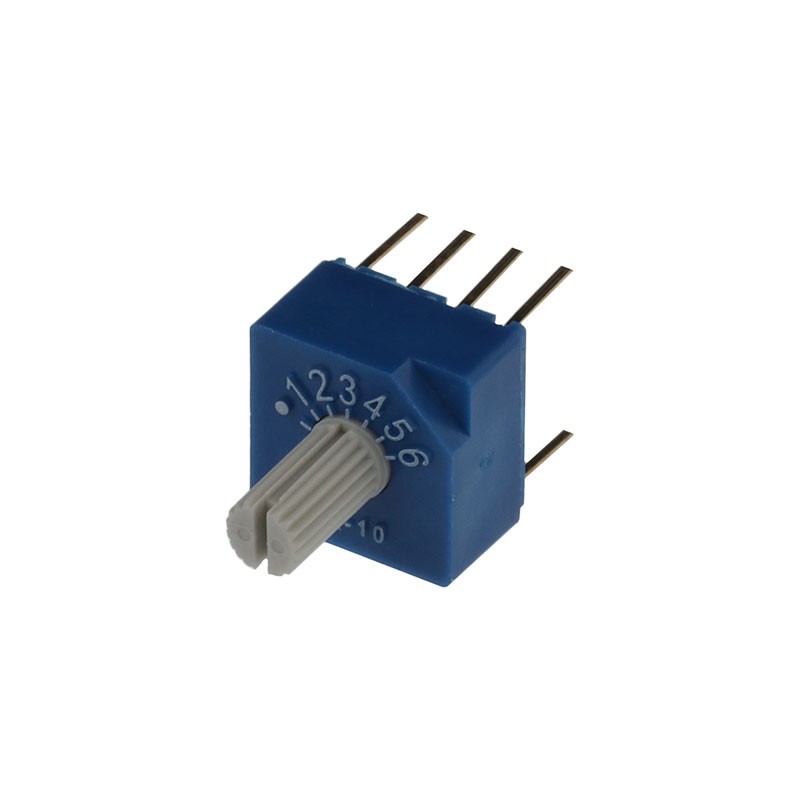 1 pcs : SS-10-16NP-LE - SWITCH ROTARY DIP SP6T 0.1A 5V