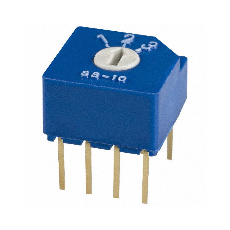 1 pcs : SS-10-23NPE - SWITCH ROTARY DIP DP3T 0.1A 5V
