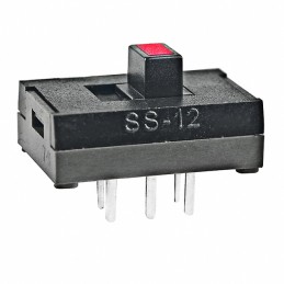 1 pcs : SS12SDP2LC - SWITCH SLIDE SPDT 100MA 30V