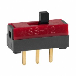1 pcs : SS12SDP4 - SWITCH SLIDE SPDT 0.4VA 28V