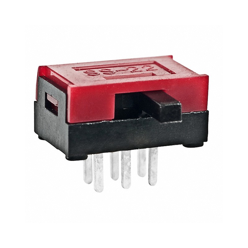 1 pcs : SS22SBH2 - SWITCH SLIDE DPDT 100MA 30V