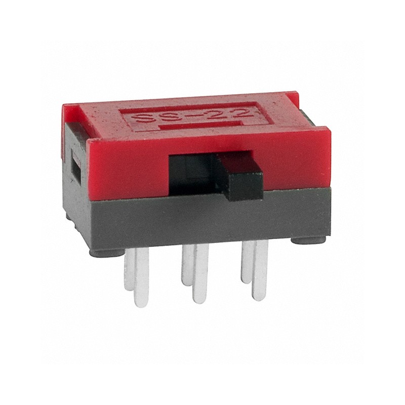 1 pcs : SS22SDH2 - SWITCH SLIDE DPDT 100MA 30V
