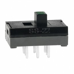 1 pcs : SS22SDP2LF - SWITCH SLIDE DPDT 100MA 30V