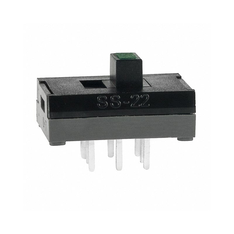 1 pcs : SS22SDP2LF - SWITCH SLIDE DPDT 100MA 30V