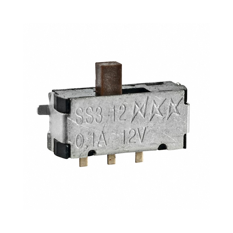 1 pcs : SS312SAH4 - SWITCH SLIDE SPDT 0.4VA 28V