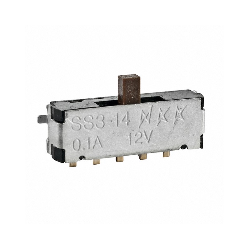 1 pcs : SS314MAH4 - SWITCH SLIDE SPDT 0.4VA 28V