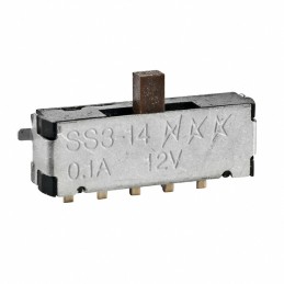 1 pcs : SS314MAH4-R - SWITCH SLIDE SPDT 0.4VA 28V