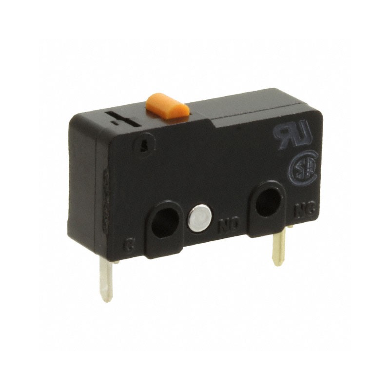 1 pcs : SS-5-F-2D - SWITCH SNAP ACT SPST-NC 5A 125V