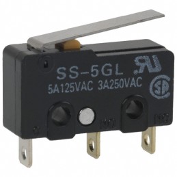 1 pcs : SS-5GL - SWITCH SNAP ACTION SPDT 5A 125V