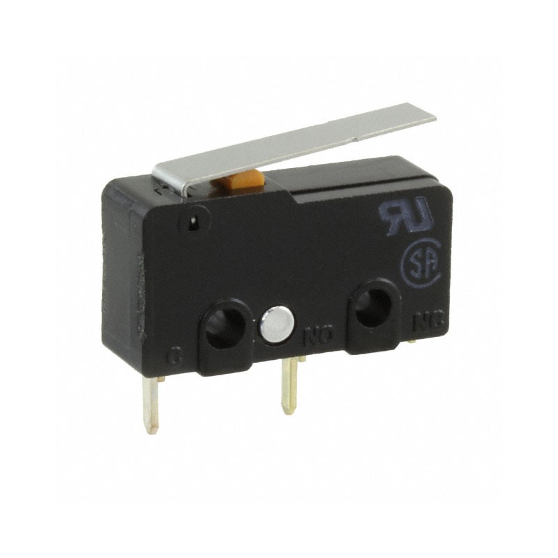 1 pcs : SS-5GL-F-3D - SWITCH SNAP ACT SPST-NO 5A 125V