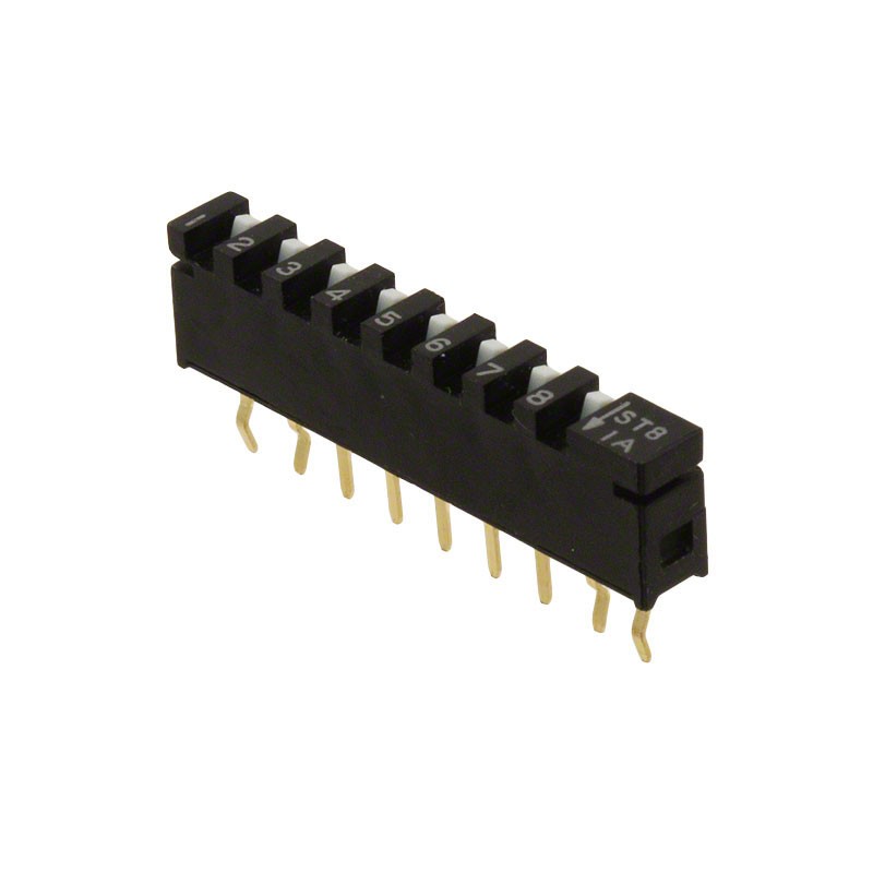 1 pcs : STV08 - SWITCH SLIDE DIP SPST 0.01A 5V
