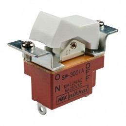 1 pcs : SW3001A - SWITCH ROCKER SPST 15A 125V
