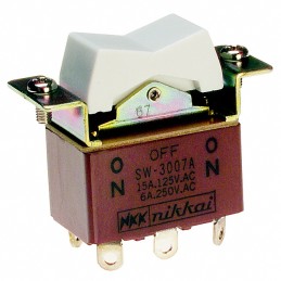 1 pcs : SW3007A - SWITCH ROCKER DPDT 15A 125V