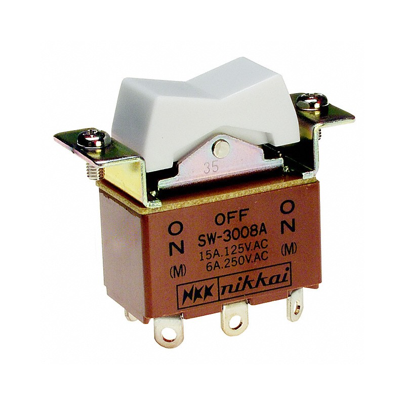 1 pcs : SW3008A - SWITCH ROCKER DPDT 15A 125V