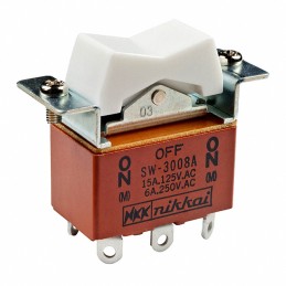 1 pcs : SW3008A - SWITCH ROCKER DPDT 15A 125V