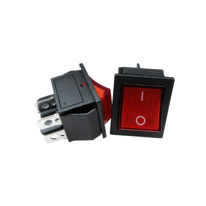 1 pcs : SW-R1-3A-E-LR13-0 - SWITCH ROCKER DPST 20A 125V