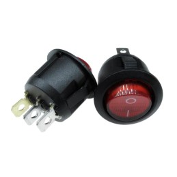 1 pcs : SW-R2-1A-F-LR13-5 - SWITCH ROCKER SPST 10A 125V