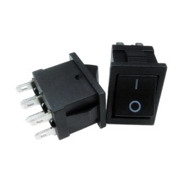 1 pcs : SW-R2-4B-S-1-1 - SWITCH ROCKER DPDT 10A 125V