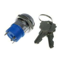 1 pcs : SW-R-K13A-A - SWITCH KEYLOCK 2POS SPDT 4A 125V
