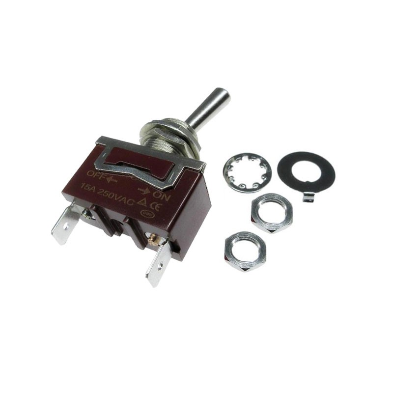 1 pcs : SW-T1-1A-B-K1 - SWITCH TOGGLE SPST 15A 125V