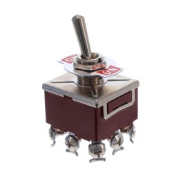 1 pcs : SW-T1-6B-D-C1-K3 - SWITCH TOGGLE 3PDT 15A 125V