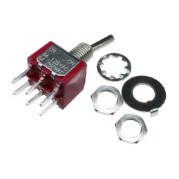 1 pcs : SW-T2-4B-B-A2-MA2 - SWITCH TOGGLE DPDT 6A 125V