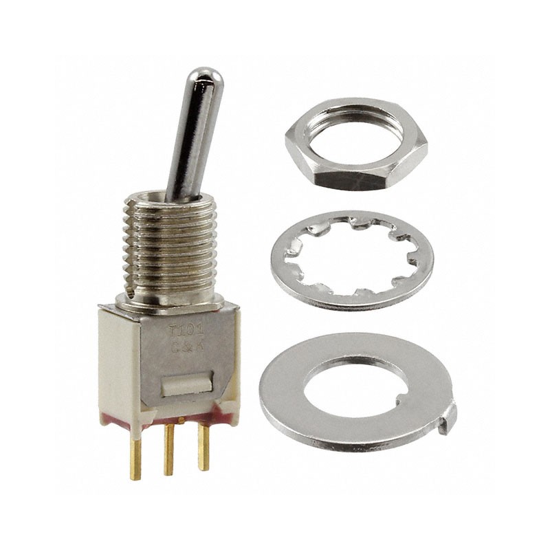 1 pcs : T101STDCBE - SWITCH TOGGLE SPDT 0.4VA 20V