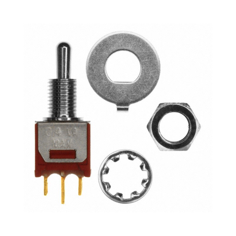 1 pcs : T107MHZBE - SWITCH TOGGLE SPDT 0.4VA 20V