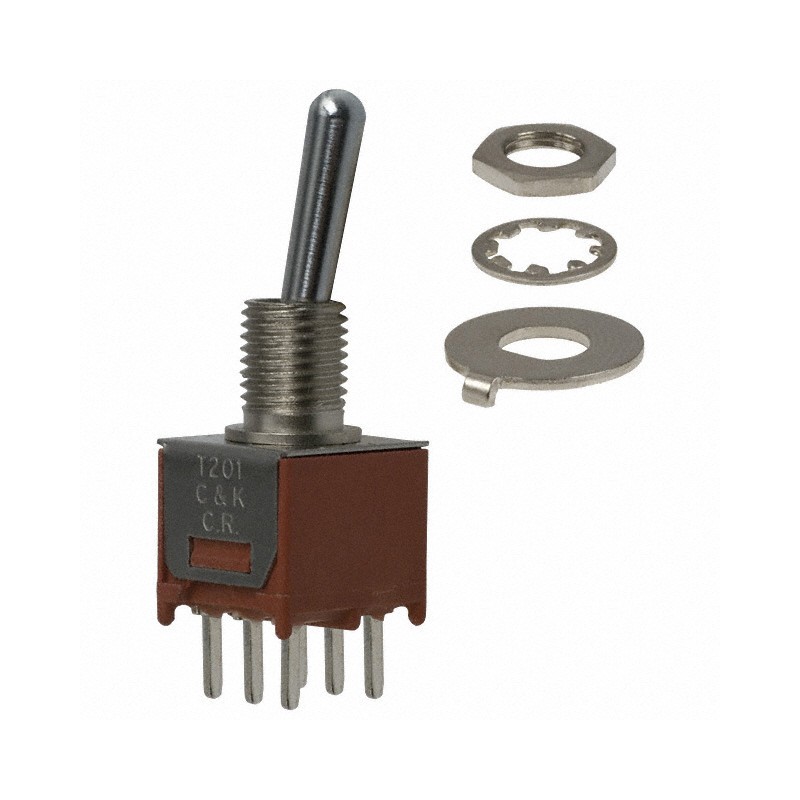 1 pcs : T201SHCQE - SWITCH TOGGLE DPDT 3A 120V