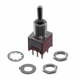 1 pcs : T201STDCBE - SWITCH TOGGLE DPDT 0.4VA 20V
