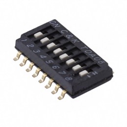 1 pcs : TDA08H0SB1R - SWITCH SLIDE DIP SPST 0.025A 24V