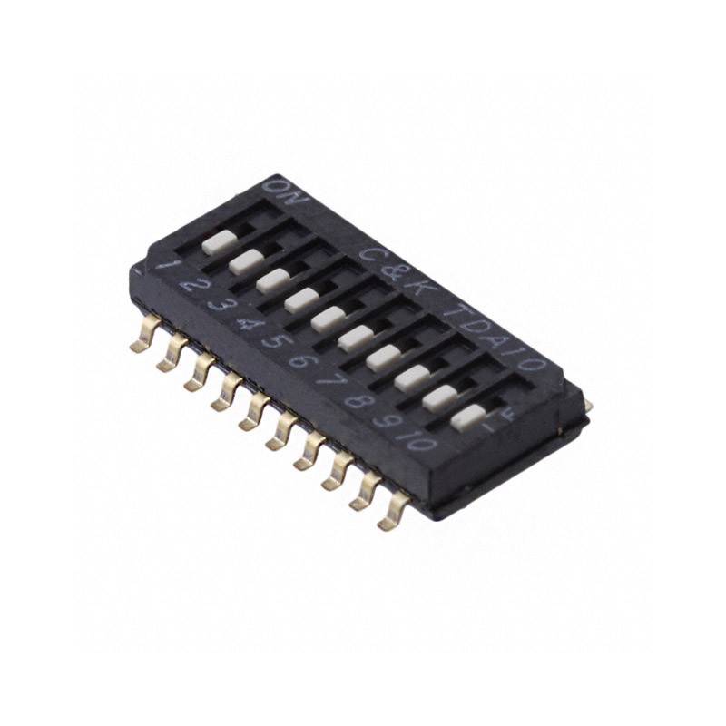 1 pcs : TDA10H0SB1R - SWITCH SLIDE DIP SPST 0.025A 24V