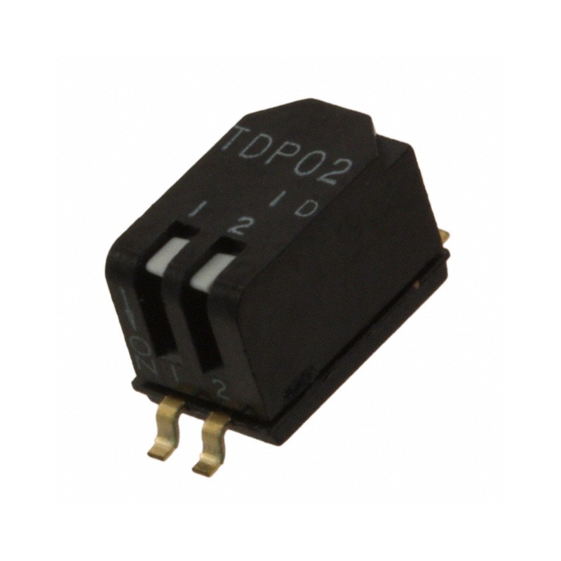 1 pcs : TDP02H0SBD1 - SWITCH PIANO DIP SPST 0.025A 24V