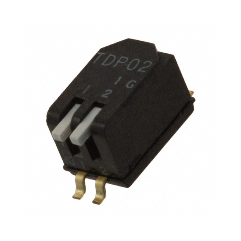 1 pcs : TDP02H1SBD1 - SWITCH PIANO DIP SPST 0.025A 24V