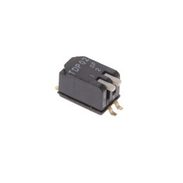 1 pcs : TDP02H1SBD1R - SWITCH PIANO DIP SPST 0.025A 24V