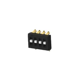 1 pcs : TDS04SGNNTU04 - SWITCH SLIDE DIP SPST 0.025A 24V