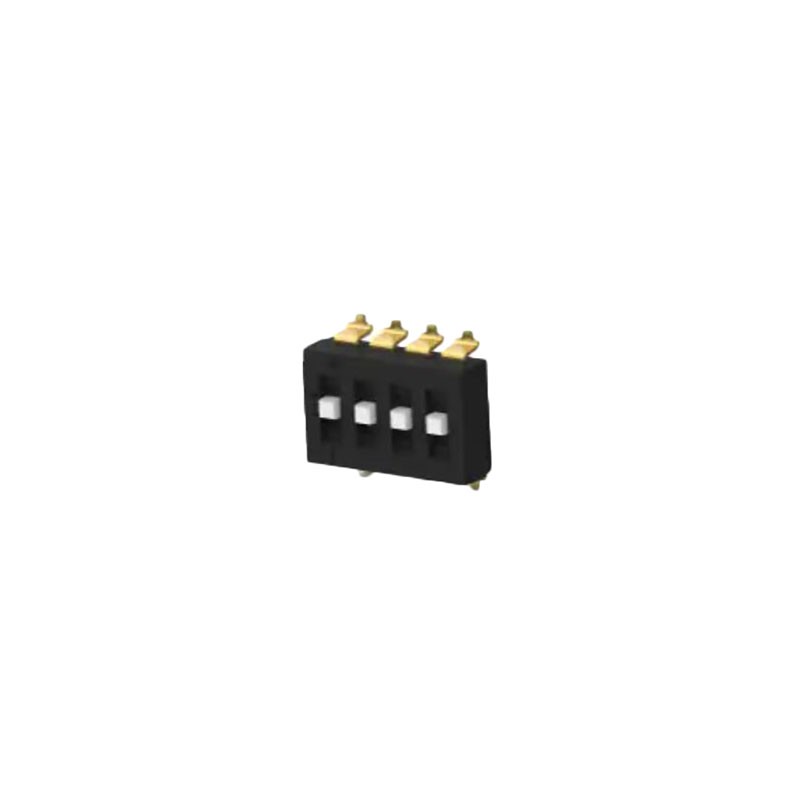 1 pcs : TDS04SGNNTU04 - SWITCH SLIDE DIP SPST 0.025A 24V