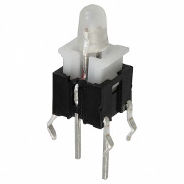 1 pcs : TL1240BICOLORGREENYELLOW - SWITCH TACTILE SPST-NO 0.05A 12V