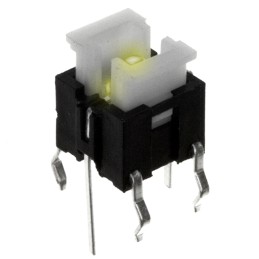 1 pcs : TL1240YQ - SWITCH TACTILE SPST-NO 0.05A 12V