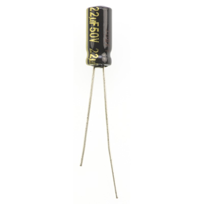 200 pcs - Panasonic 22μF Aluminium Electrolytic Capacitor 50V dc, Radial, Through Hole - EEUFM1H220