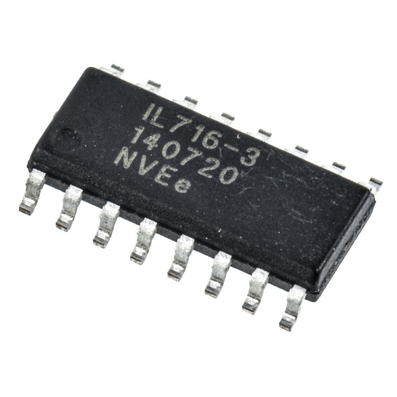 1 pcs - IL716-3E NVE, 4-Channel Digital Isolator, 2.5 kVrms