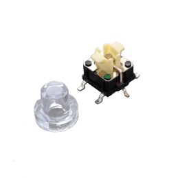 1 pcs : TL3265GQTCLR - SWITCH TACTILE SPST-NO 0.05A 12V