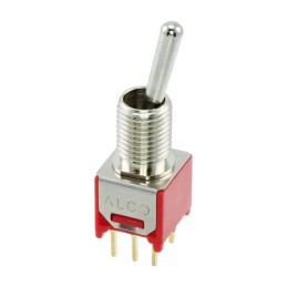 1 pcs : TMD1T4B5M2RE - SWITCH TOGGLE DPDT 0.4VA 20V