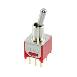 1 pcs : TMD1T5B2M2RE - SWITCH TOGGLE DPDT 0.4VA 20V