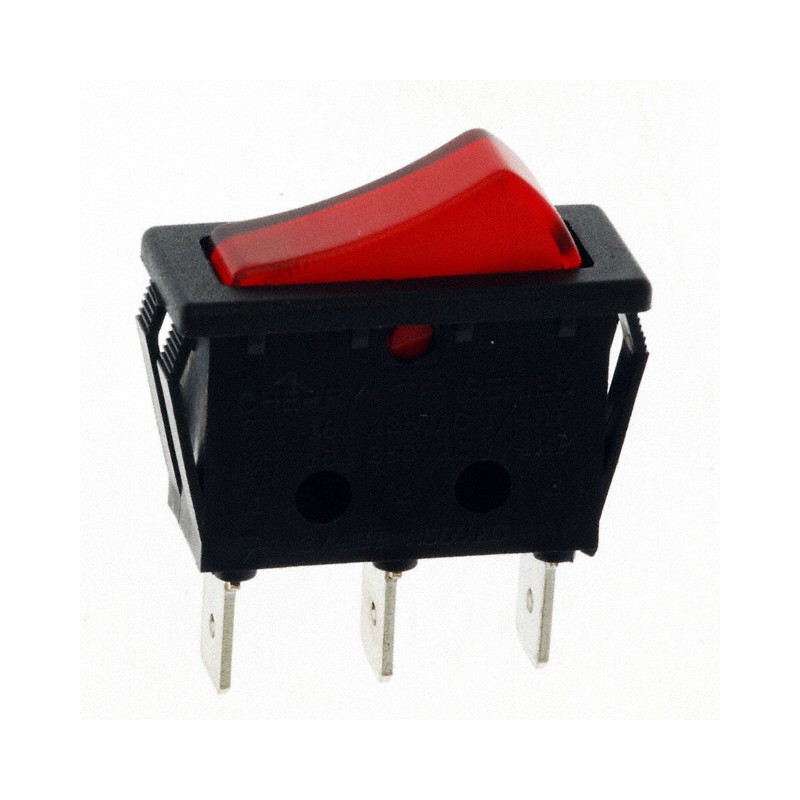 1 pcs : TRG22F2BBRLN - SWITCH ROCKER SPST 16A 125V