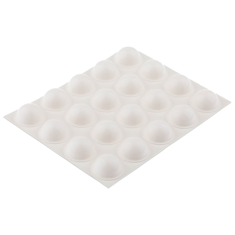 1 Bag of 20 - 3M Hemispherical PUR Self Adhesive Feet, 16mm diameter x 7.9mm height