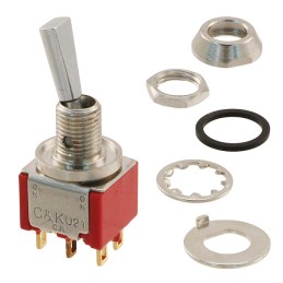 1 pcs : U21P3CWZGE - SWITCH TOGGLE DPDT 5A 120V