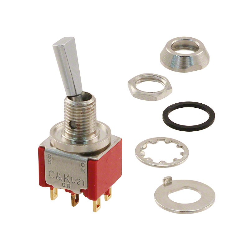 1 pcs : U21P3CWZGE - SWITCH TOGGLE DPDT 5A 120V