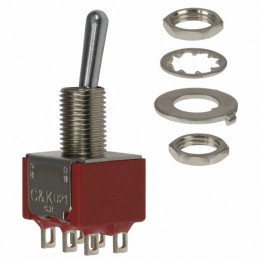 1 pcs : U21SYZQE - SWITCH TOGGLE DPDT 5A 120V